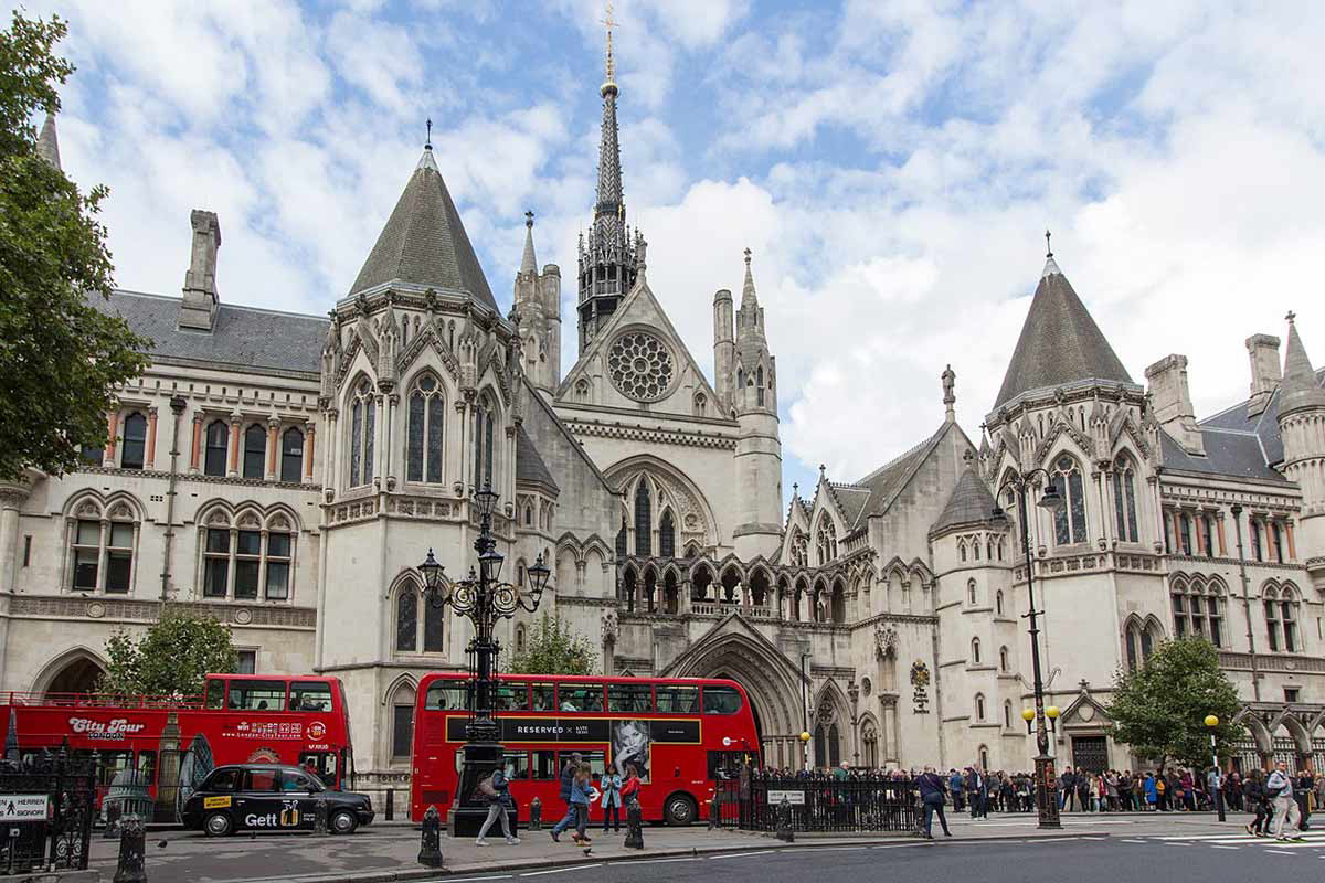 The Royal Courts of Justice in London, via Wikimedia Commons