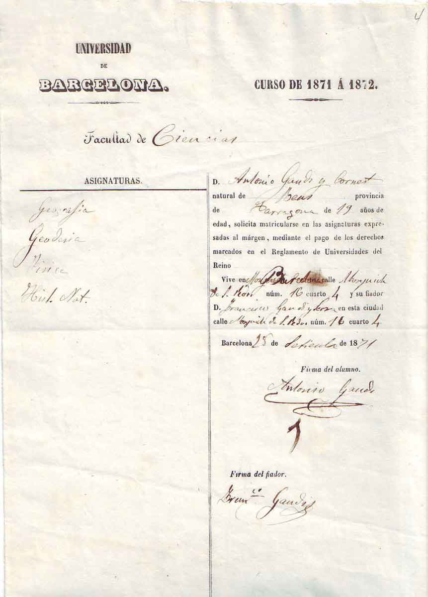 antoni gaudi application