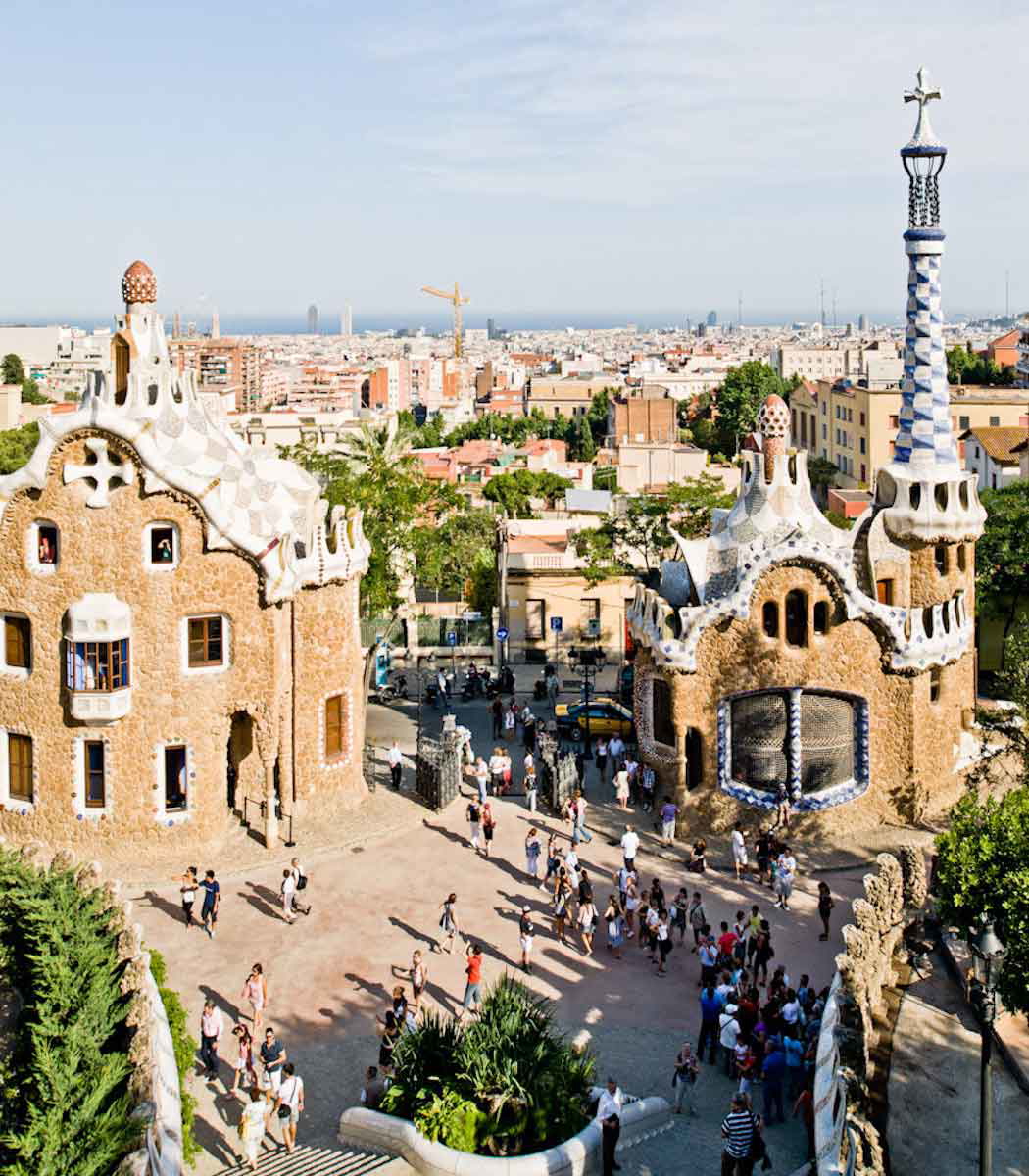 antoni gaudi spain barcelona parc guell houses