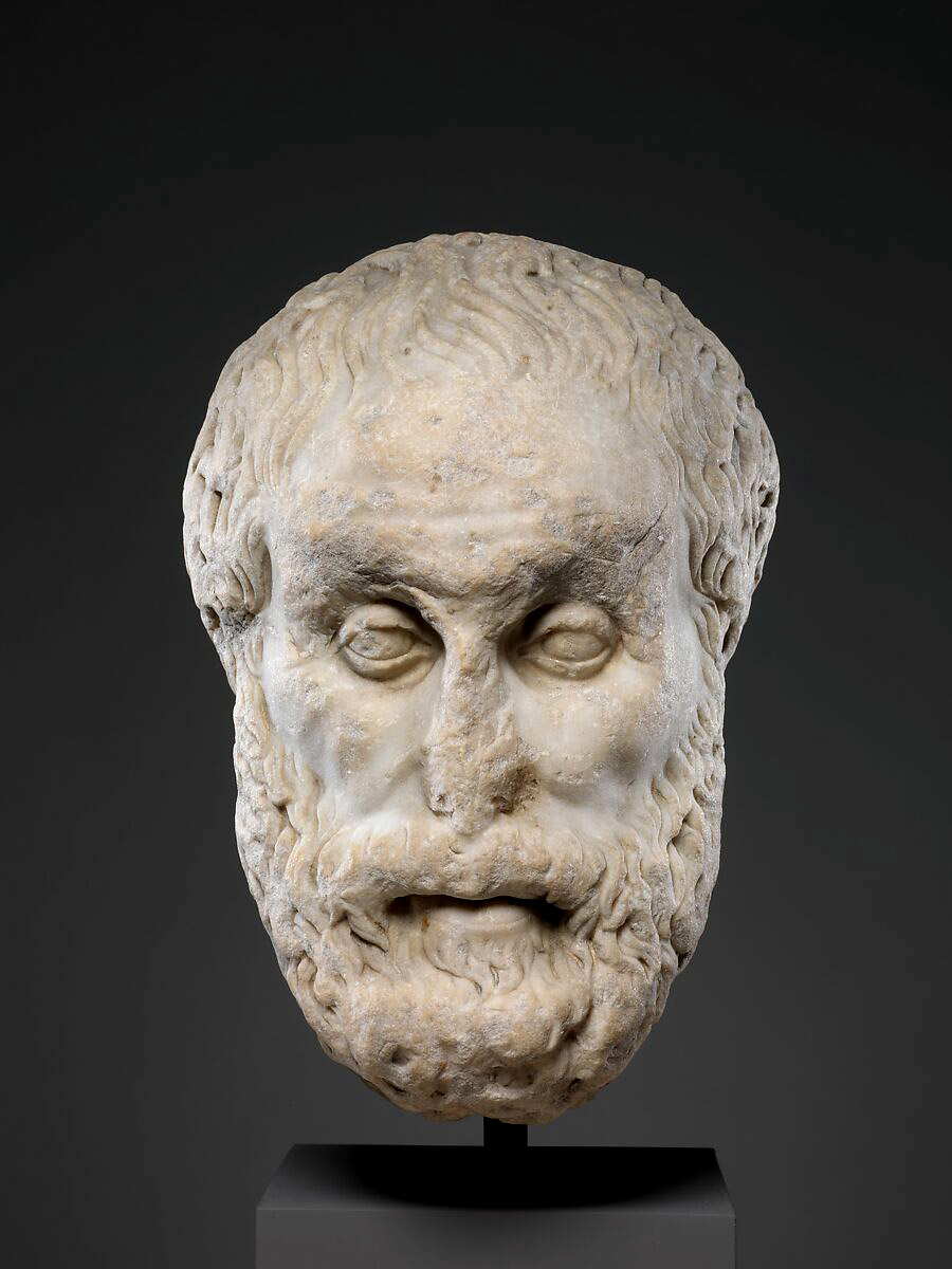 aristotle bust marble