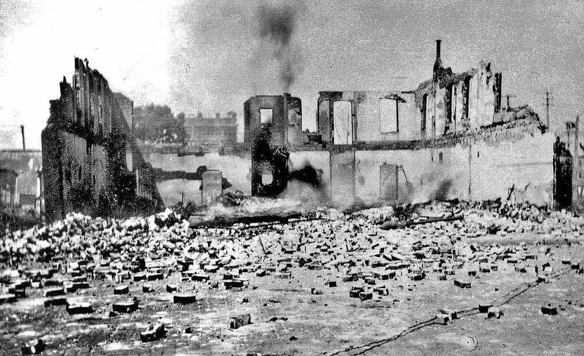 burnt building tulsa massacre