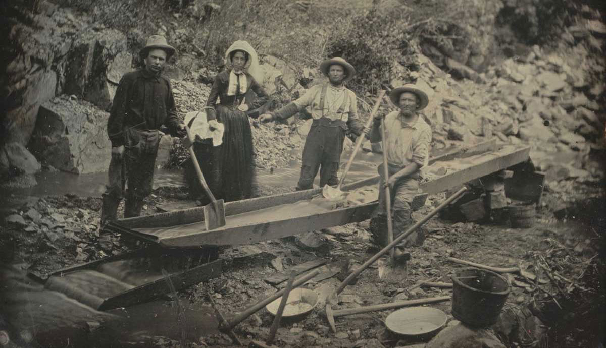 california gold rush miners
