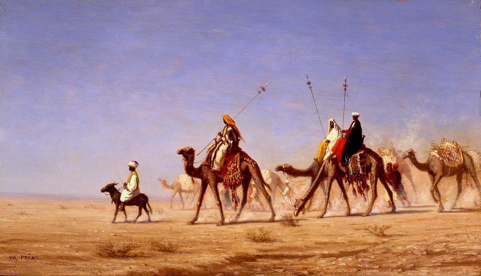 caravan crossing the desert charles theodore frere