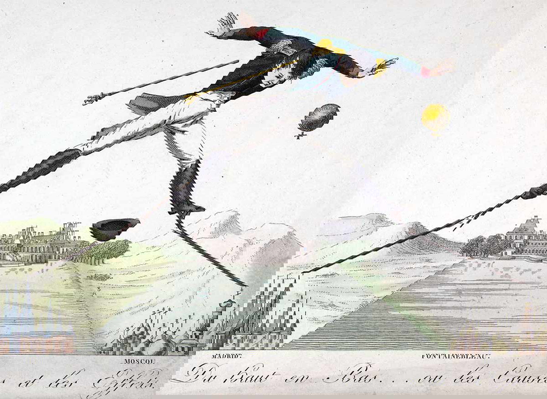 From Top to Bottom, or Cause and Effect, Elie, 1814, via Wikimedia Commons