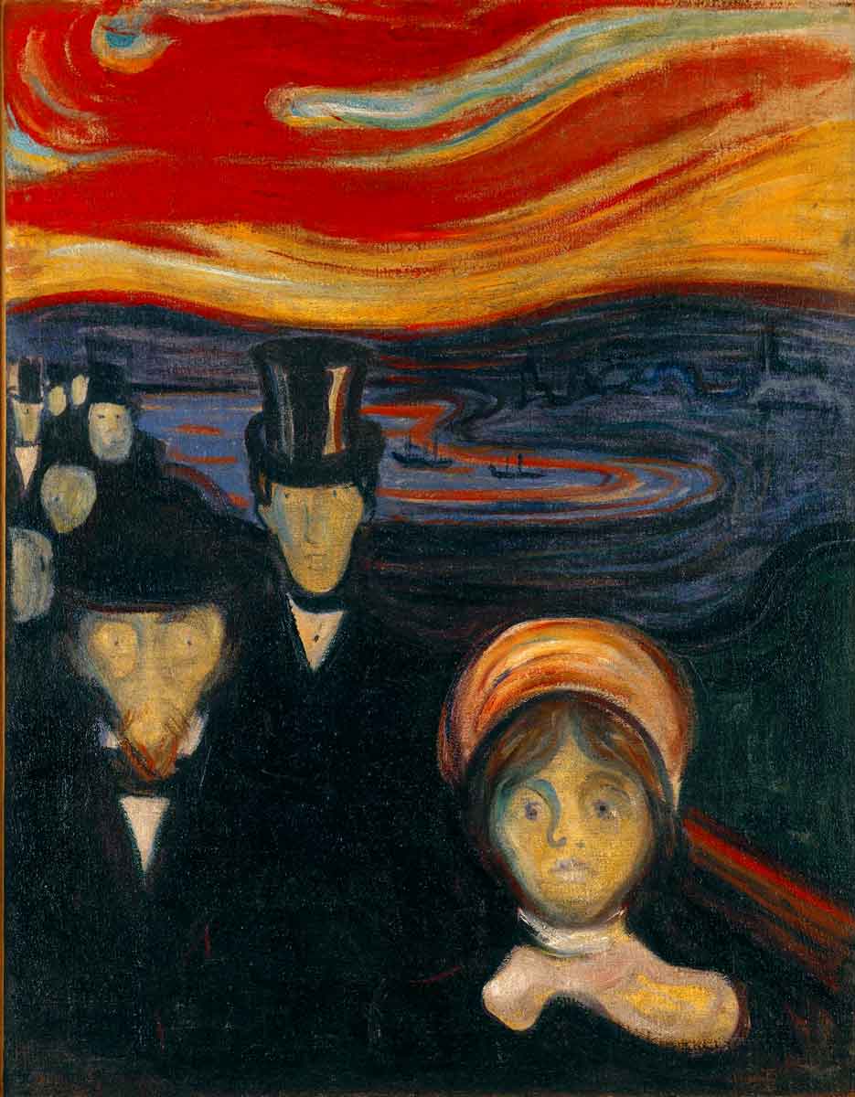 edvard munch anxiety frieze of life painting