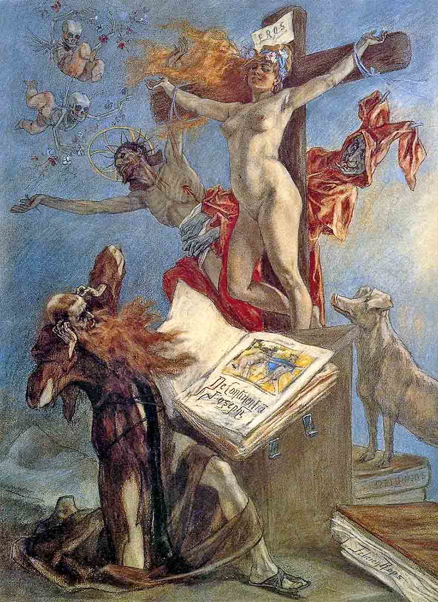felicien rops the temptation of st anthony