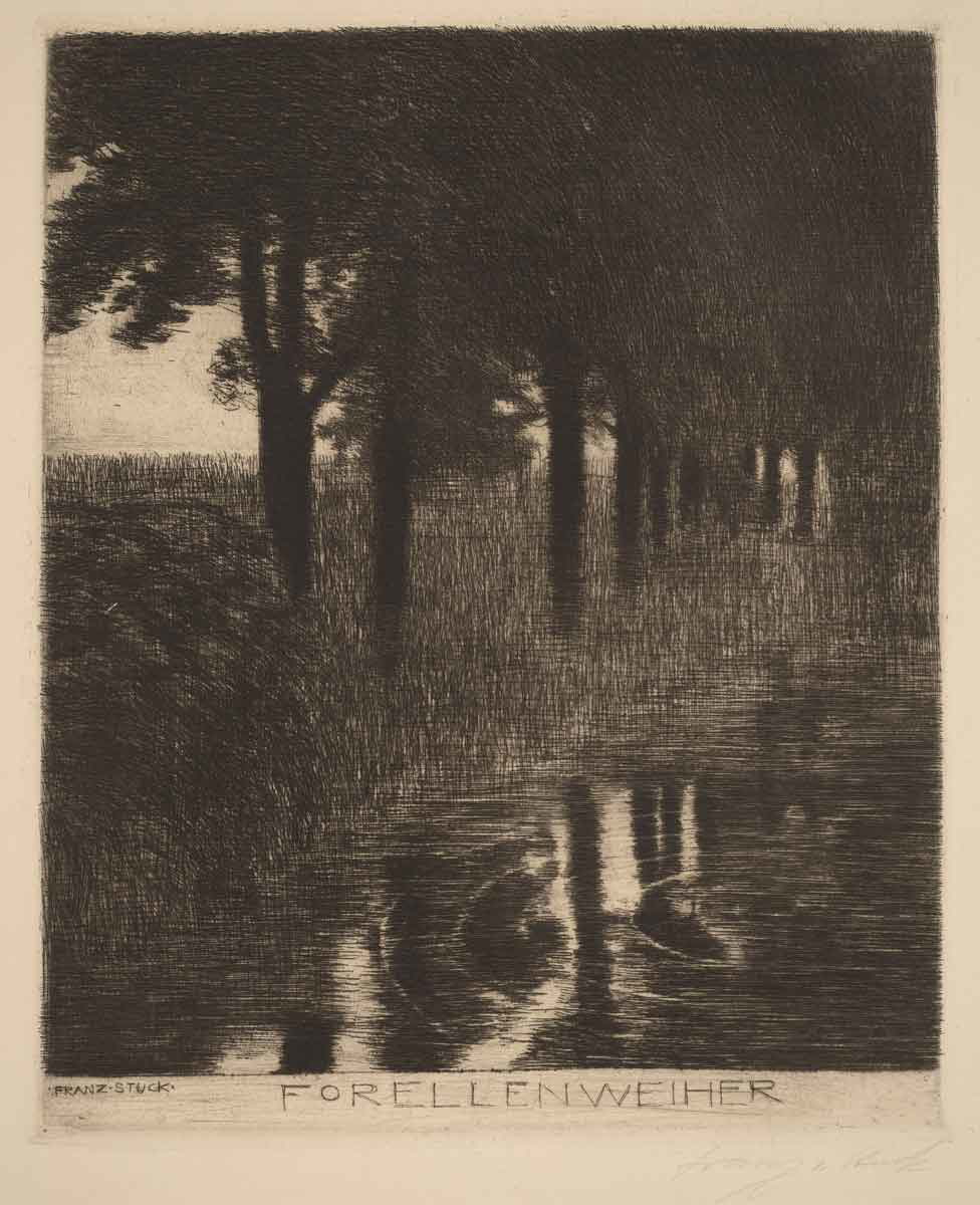 franz von stuck trout pond painting