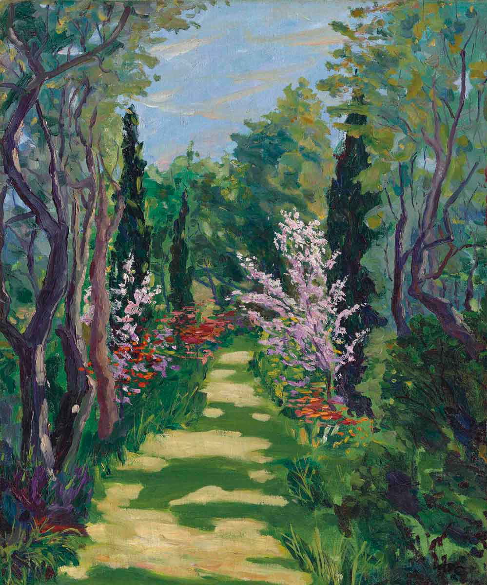 garden scene churchill