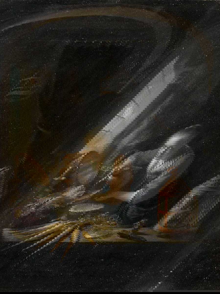 gerrit gerard dou a dutch cook golden age painting