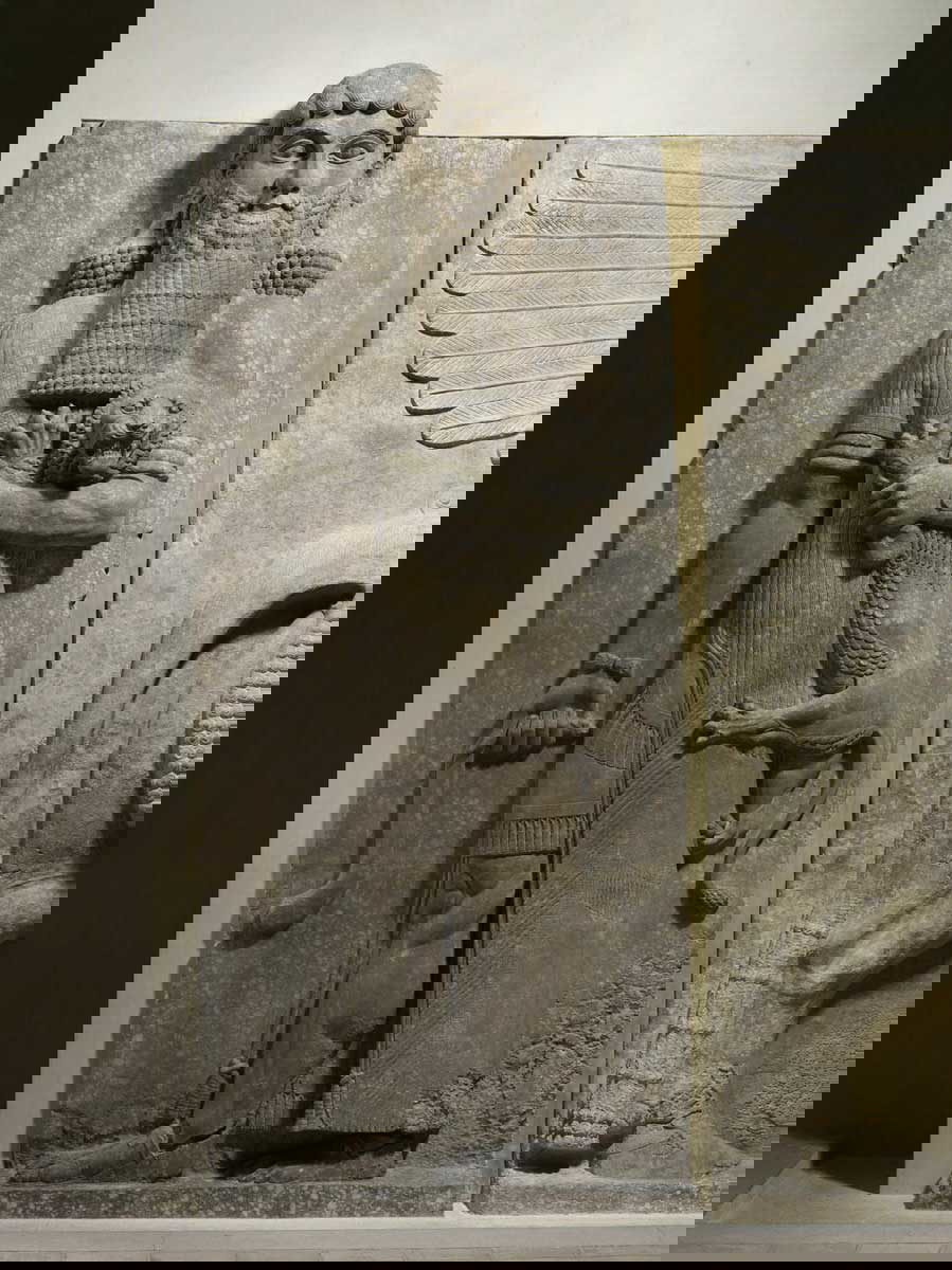gilgamesh taming lion