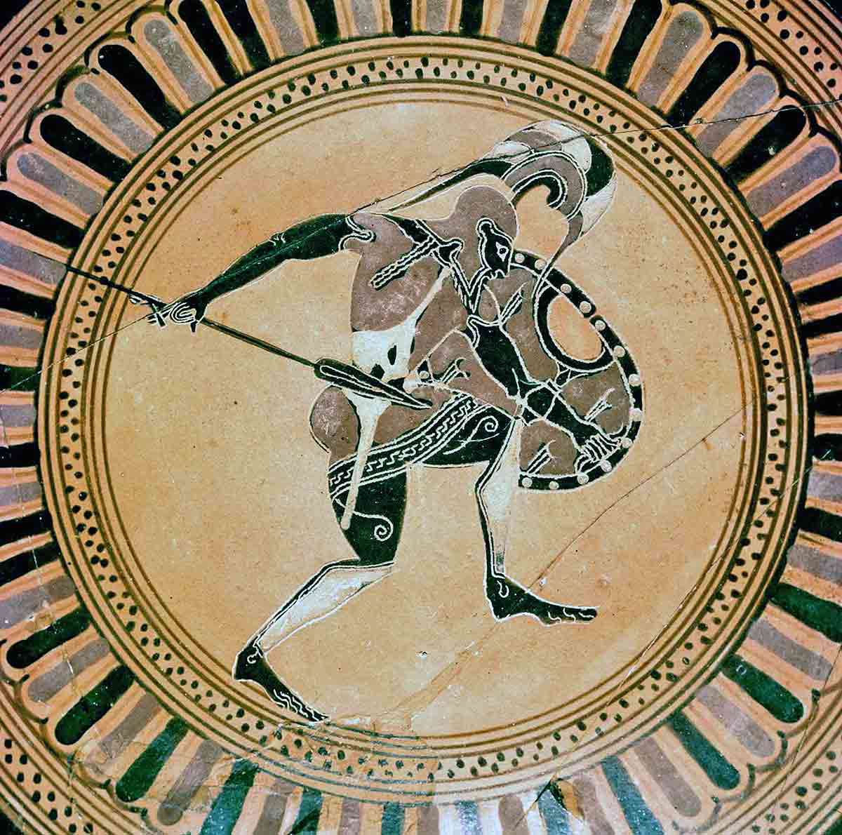 greek vase hoplite