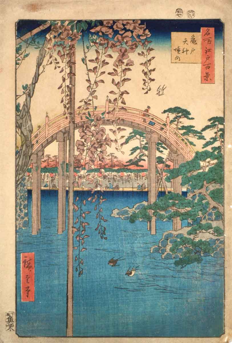 hiroshige shrine ukiyo e