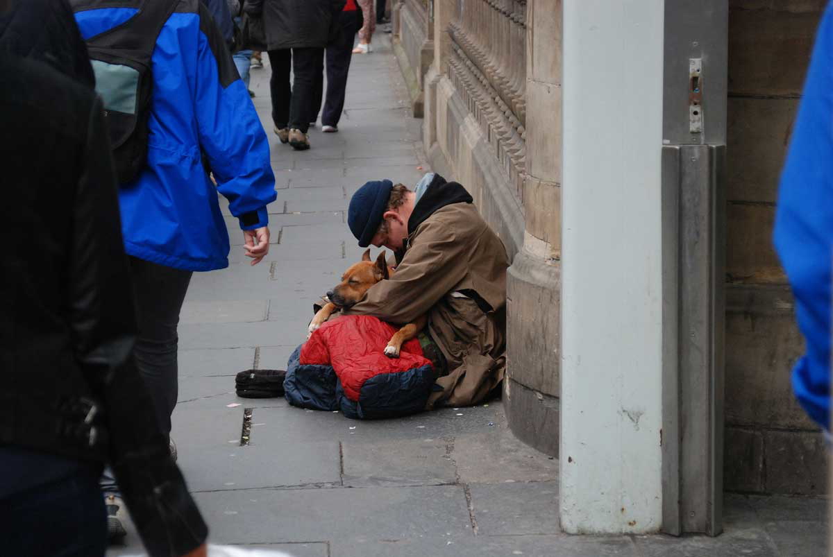 homeless person uk