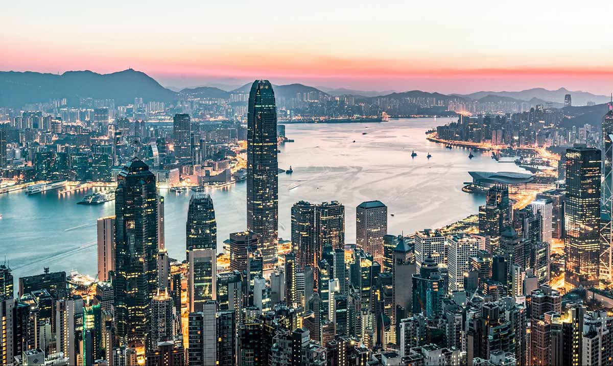 Hong Kong cityscape, via Getty images