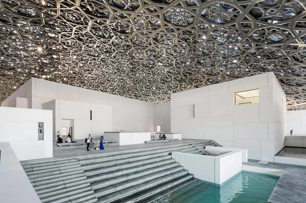 Inside the Louvre Abu Dhabi, where it was hoped the Salvator Mundi would go on display