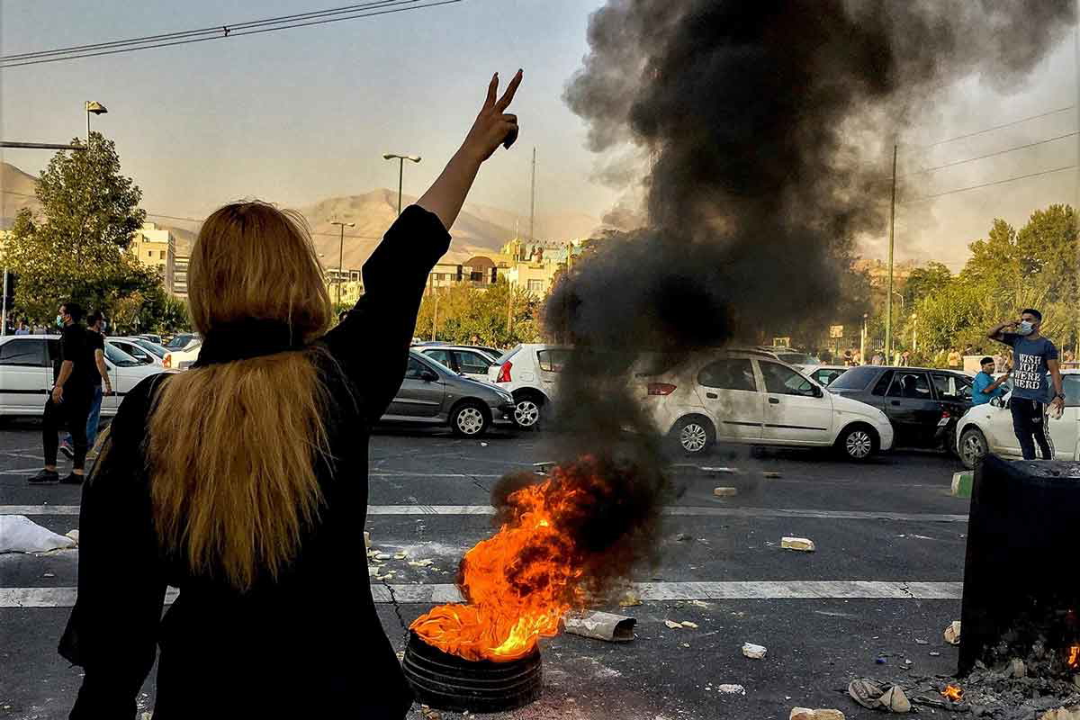 iran protest no covering