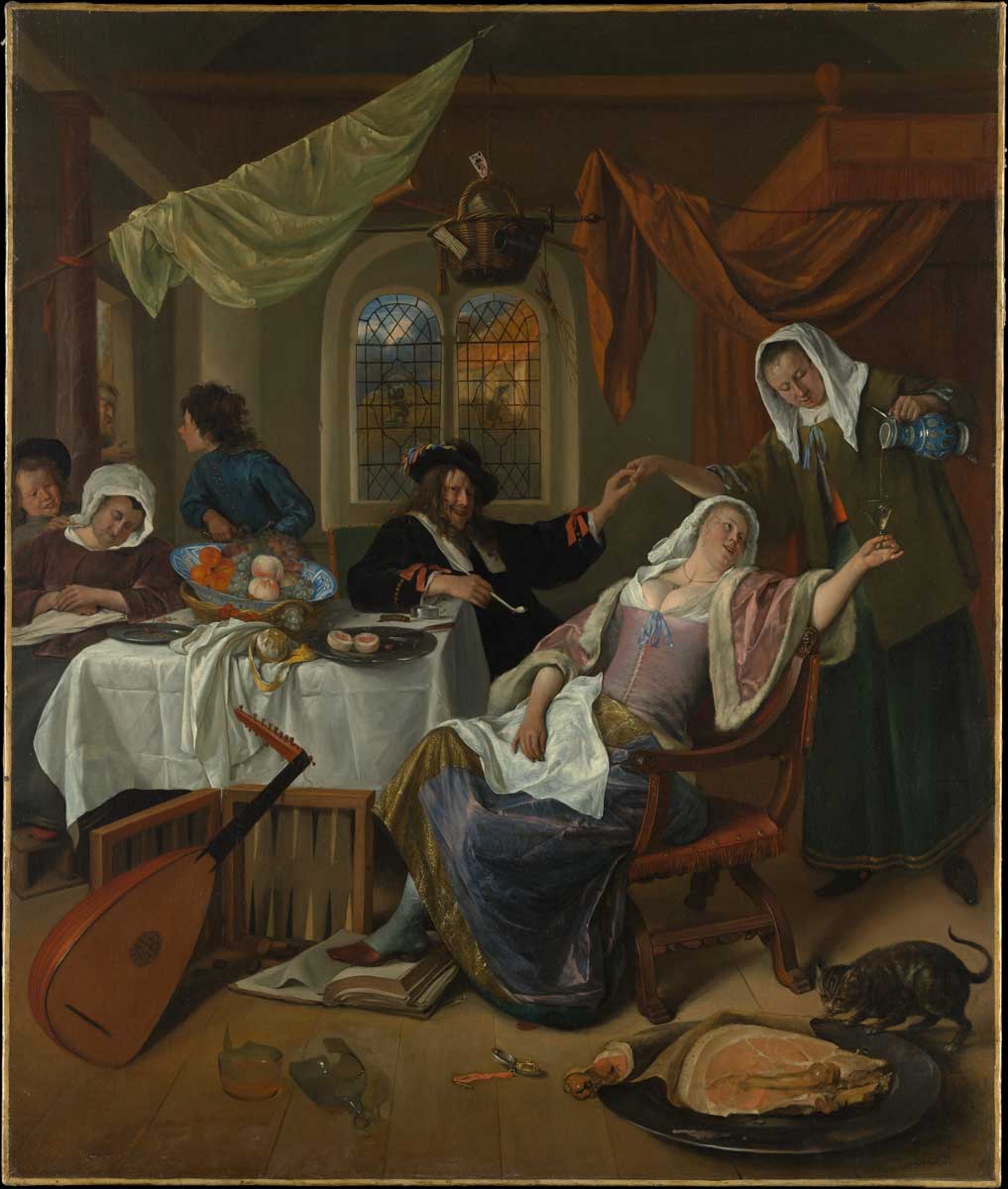 jan steen dissolute household dutch golden age painting