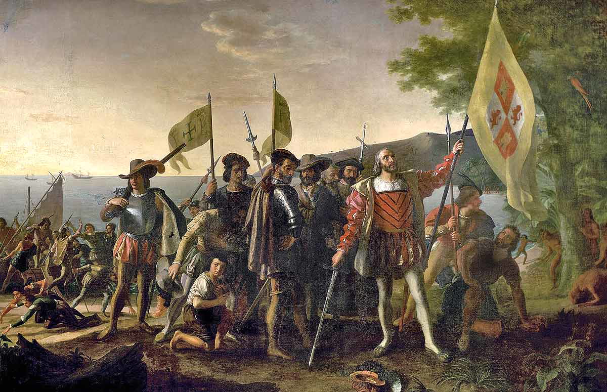 Landing of Columbus, 1847, John Vanderlyn