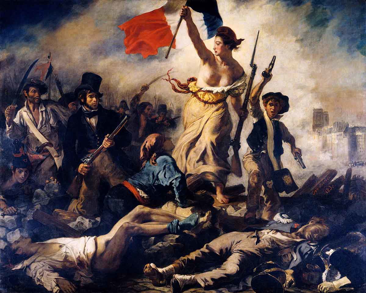 Painting Liberty Leading the People by Eugène Delacroix