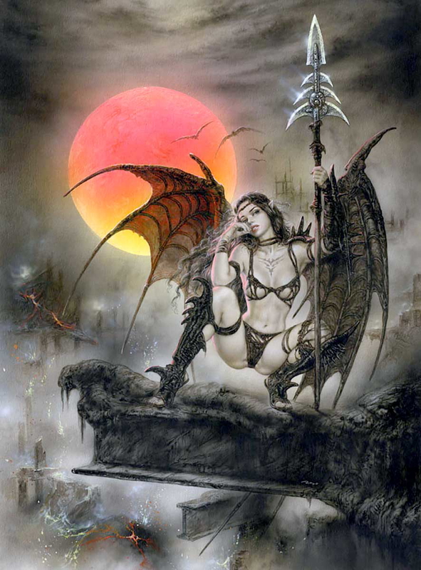 Black Tinkerbell by Luis Royo, via Luis Royo Official Website