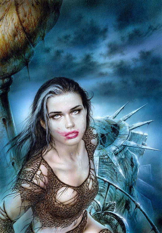 Liberty by Luis Royo, from III Millennium, 1997. Image courtesy of Laberinto Gris.