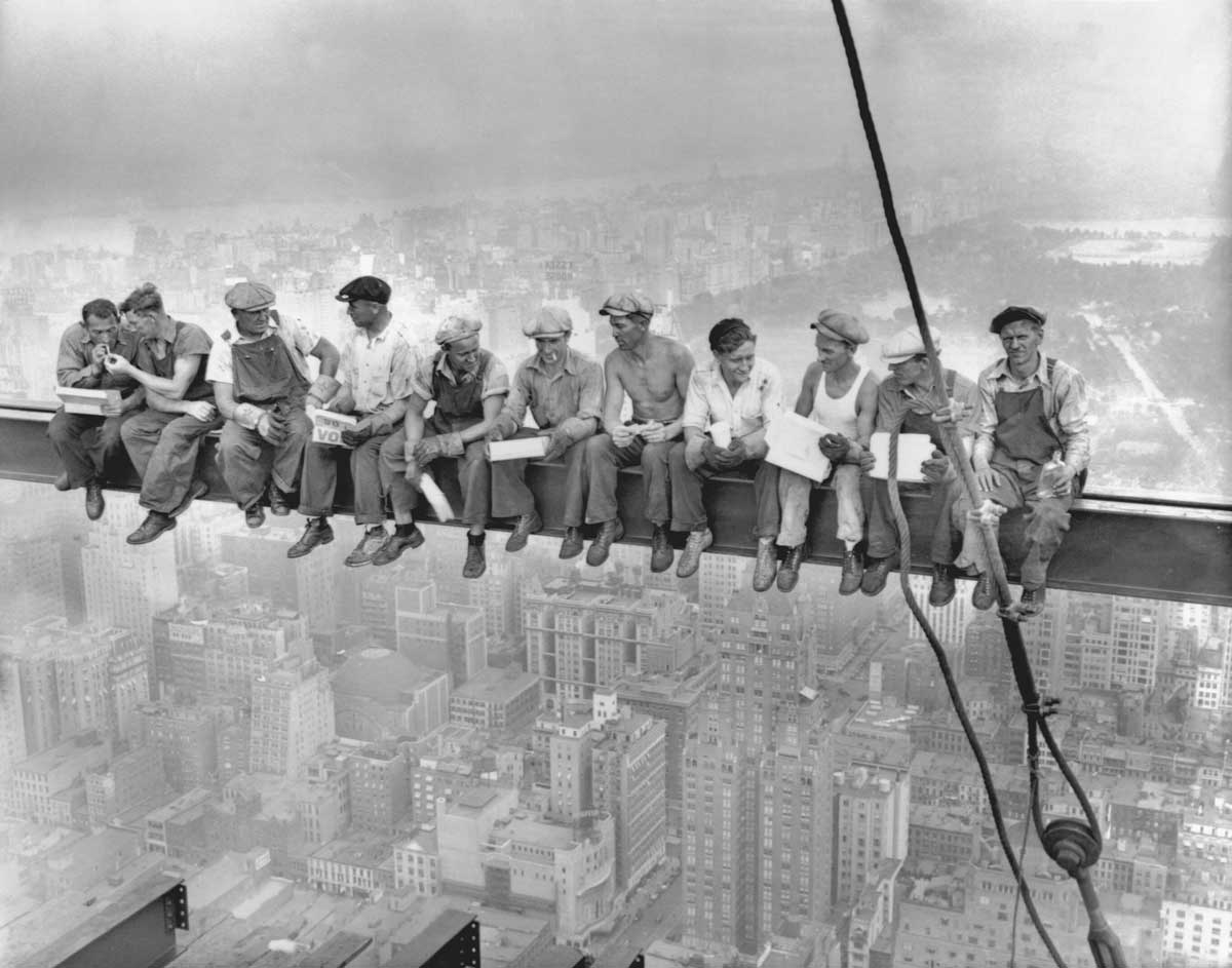 lunchtime atop skycraper