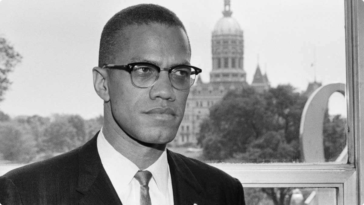 malcolm x portrait