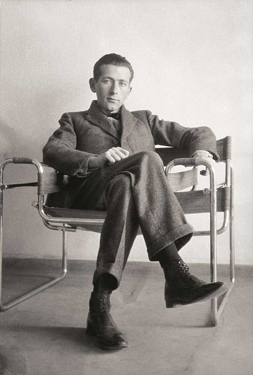 marcel breuer in the wassily chair