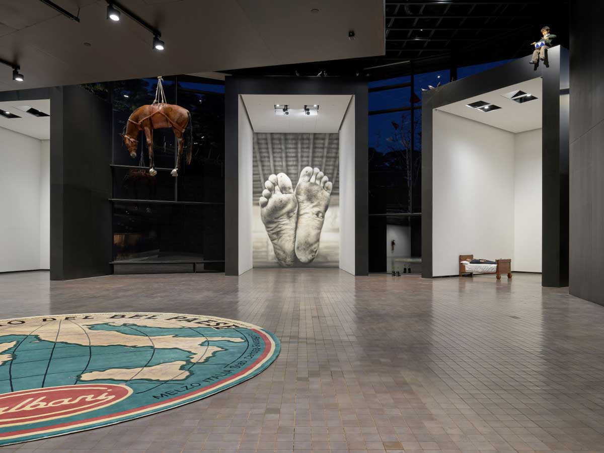 maurizio cattelan leeum installation 2023