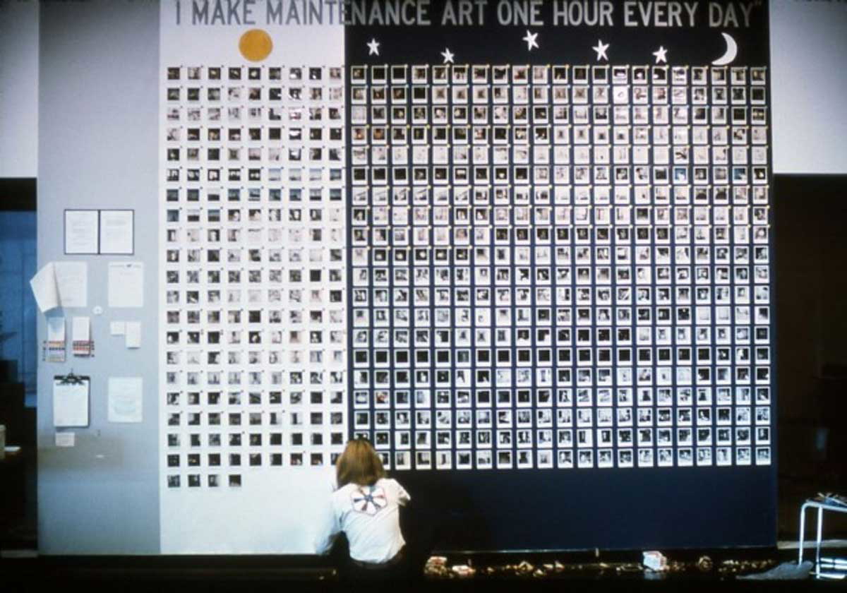 mierle laderman ukeles i make maintenance art one hour every day 1976