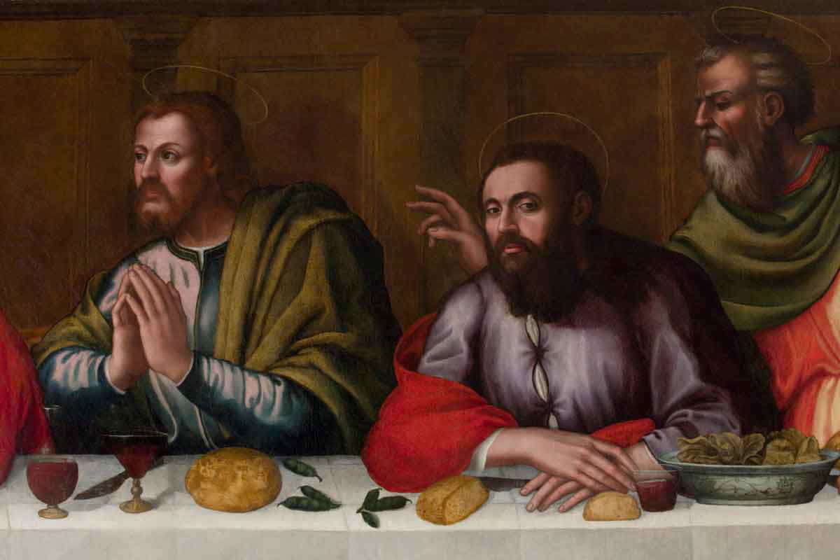 nelli supper fragment painting