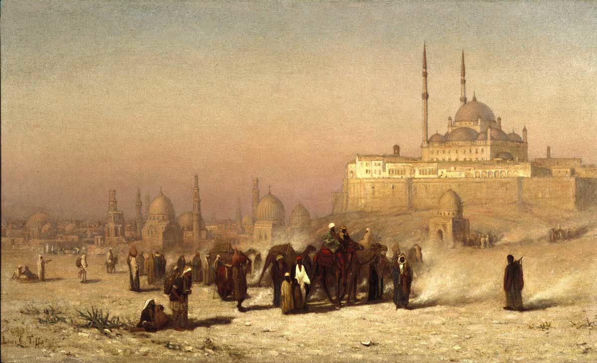 old new cairo painting louis tiffany