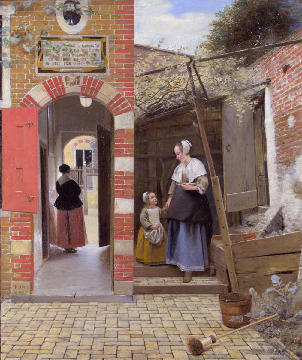 pieter de hooch courtyard house delft dutch golden age