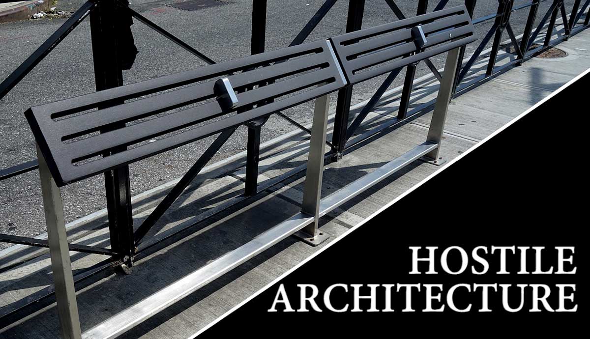 public space hostile architecture