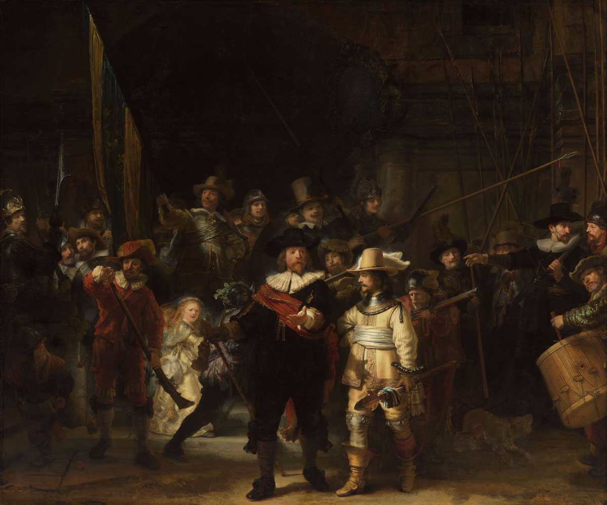 rembrandt night watch dutch golden age painting