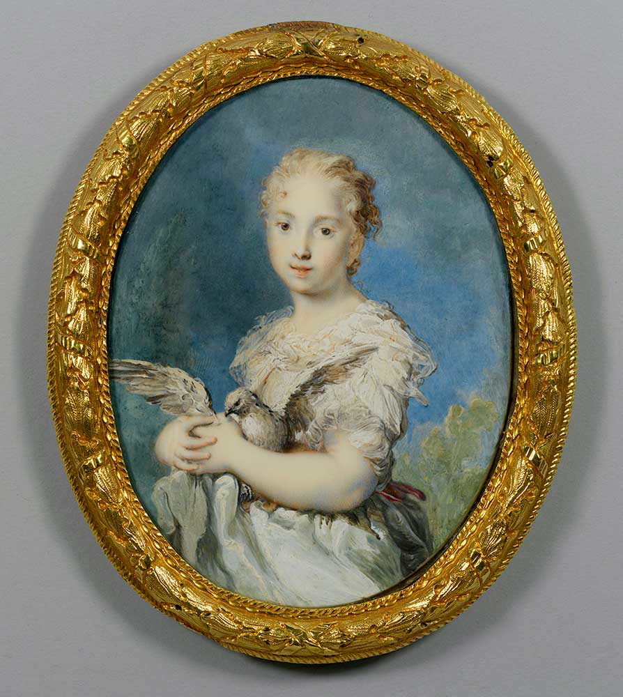 rosalba carriera miniature self portrait innocence watercolor