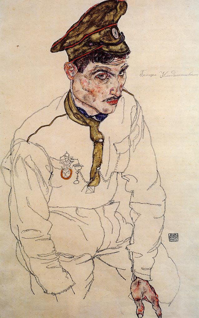 Egon Schiele, Russian War Prisoner (1916).