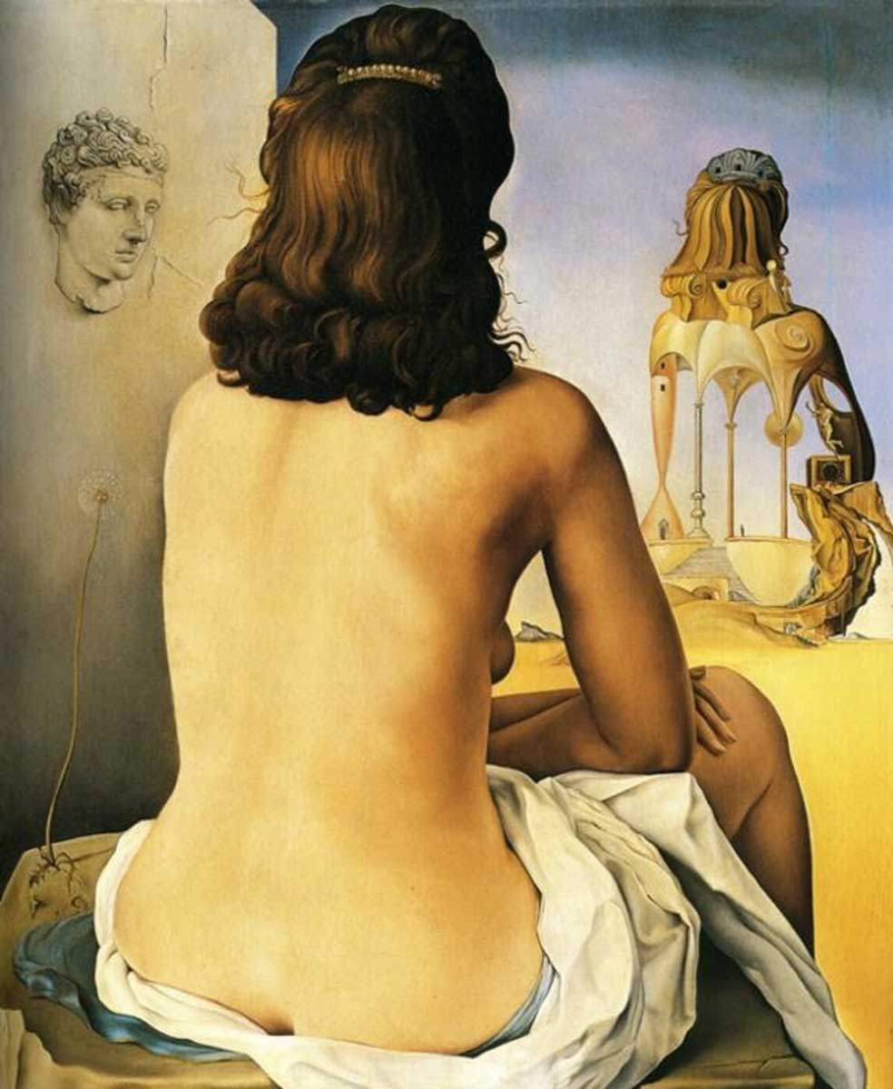 salvador dali my wife naked looking body 1945