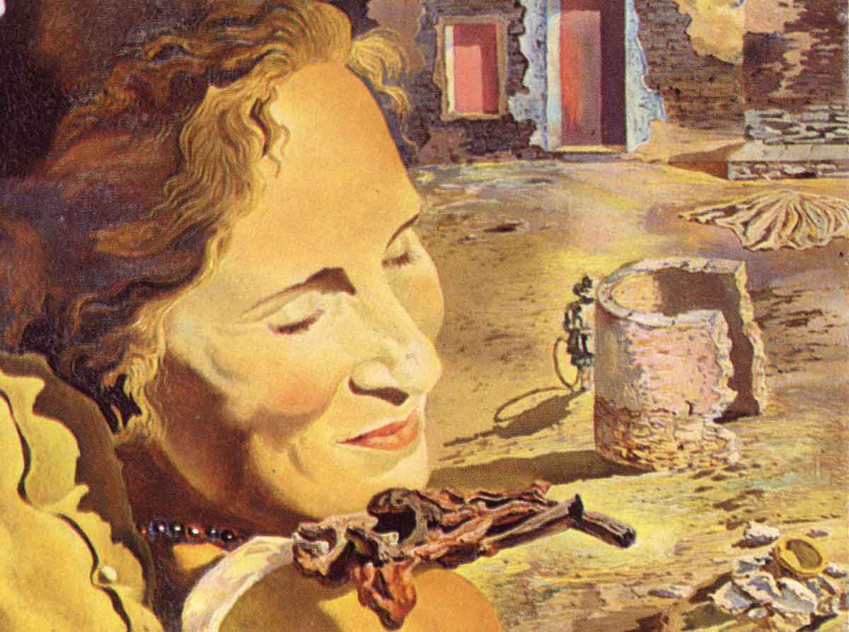 salvador dali portrait of gala two lamb chops