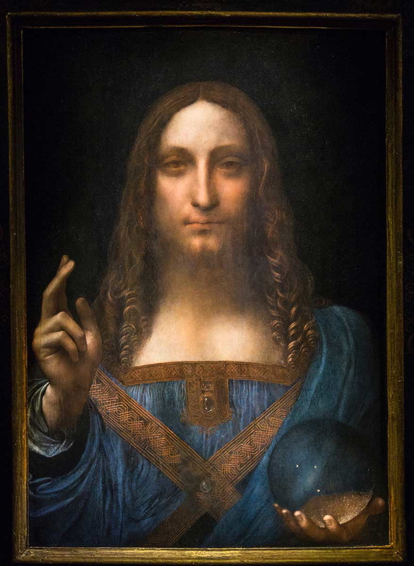 Salvator Mundi, attributed to Leonardo da Vinci, 1490-1500 most valuable artwork