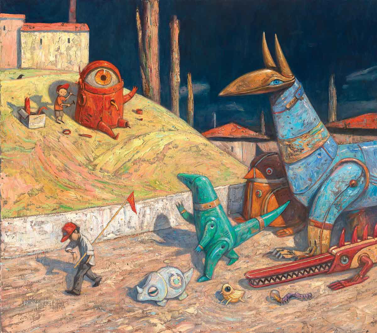 shaun tan rules of summer parade painting