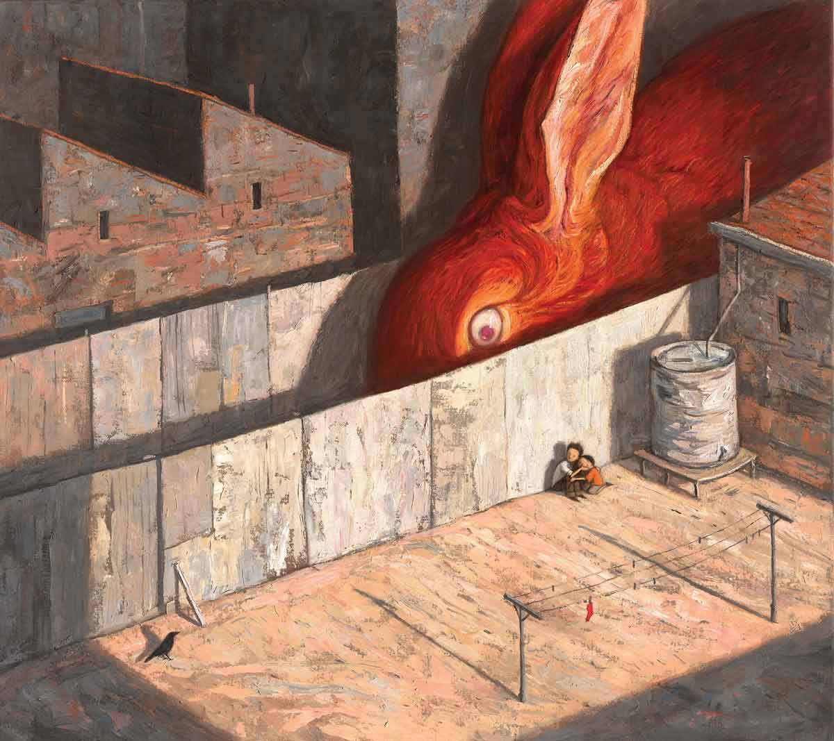 shaun tan rules of summer rabbit painting