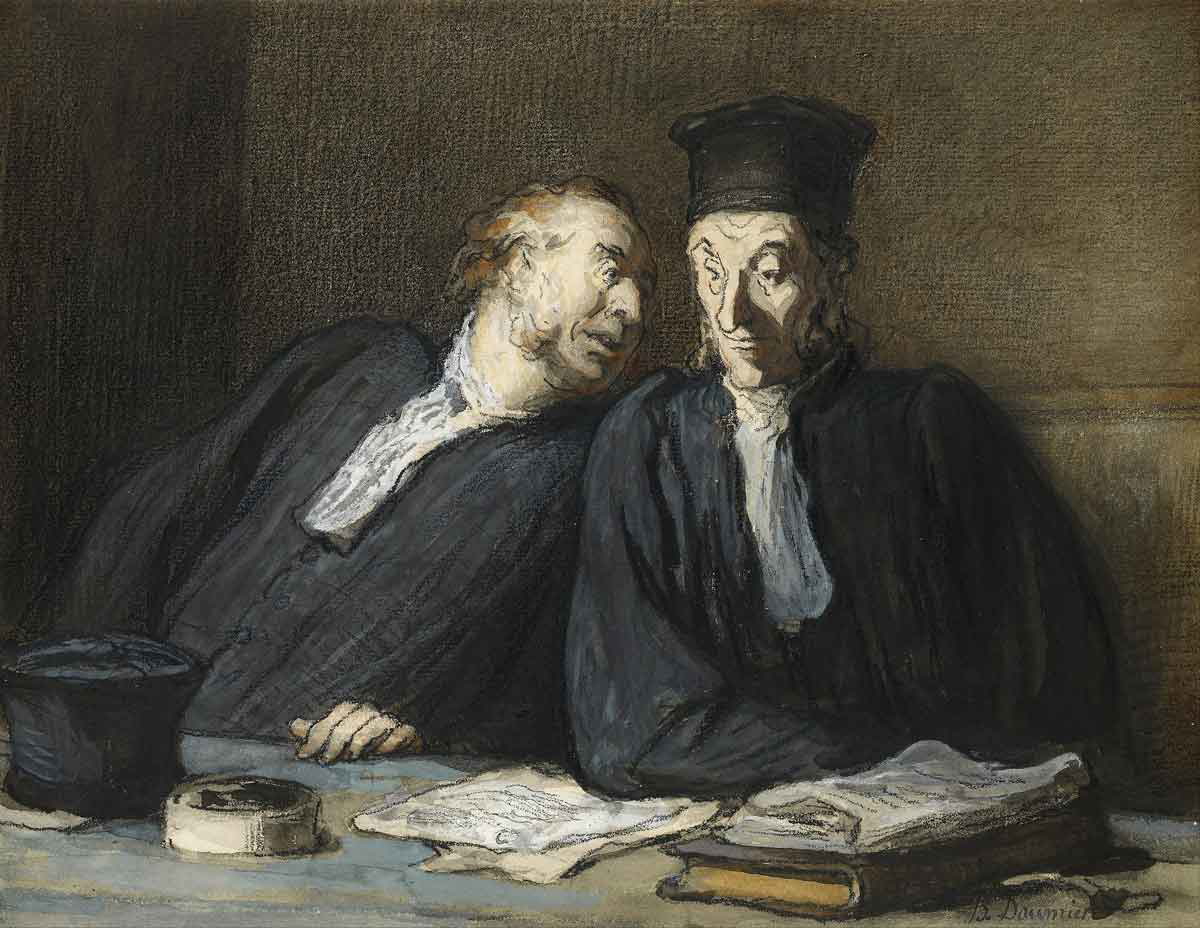 two lawyers daumier