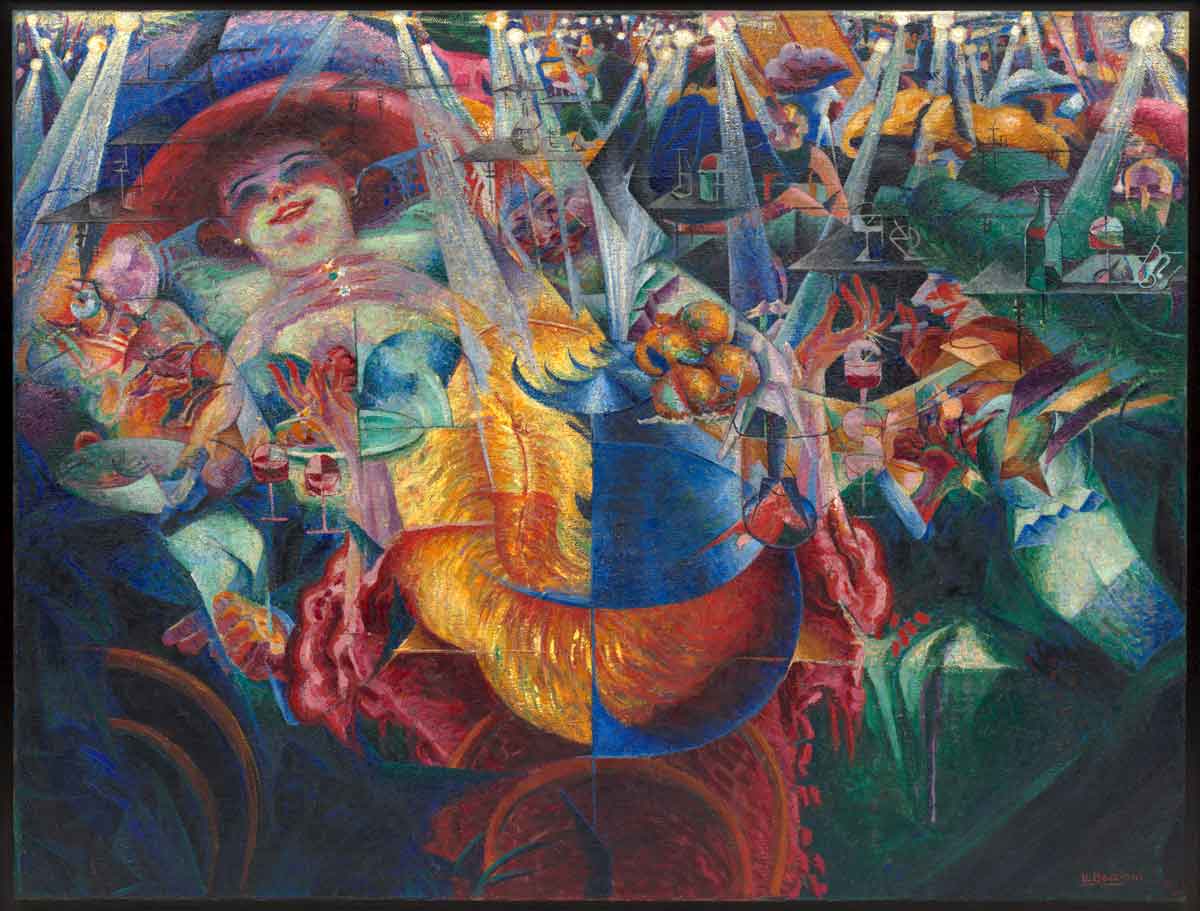 umberto boccioni laugh painting