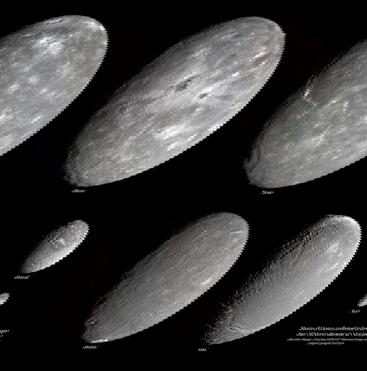 uranus moons voyager 2
