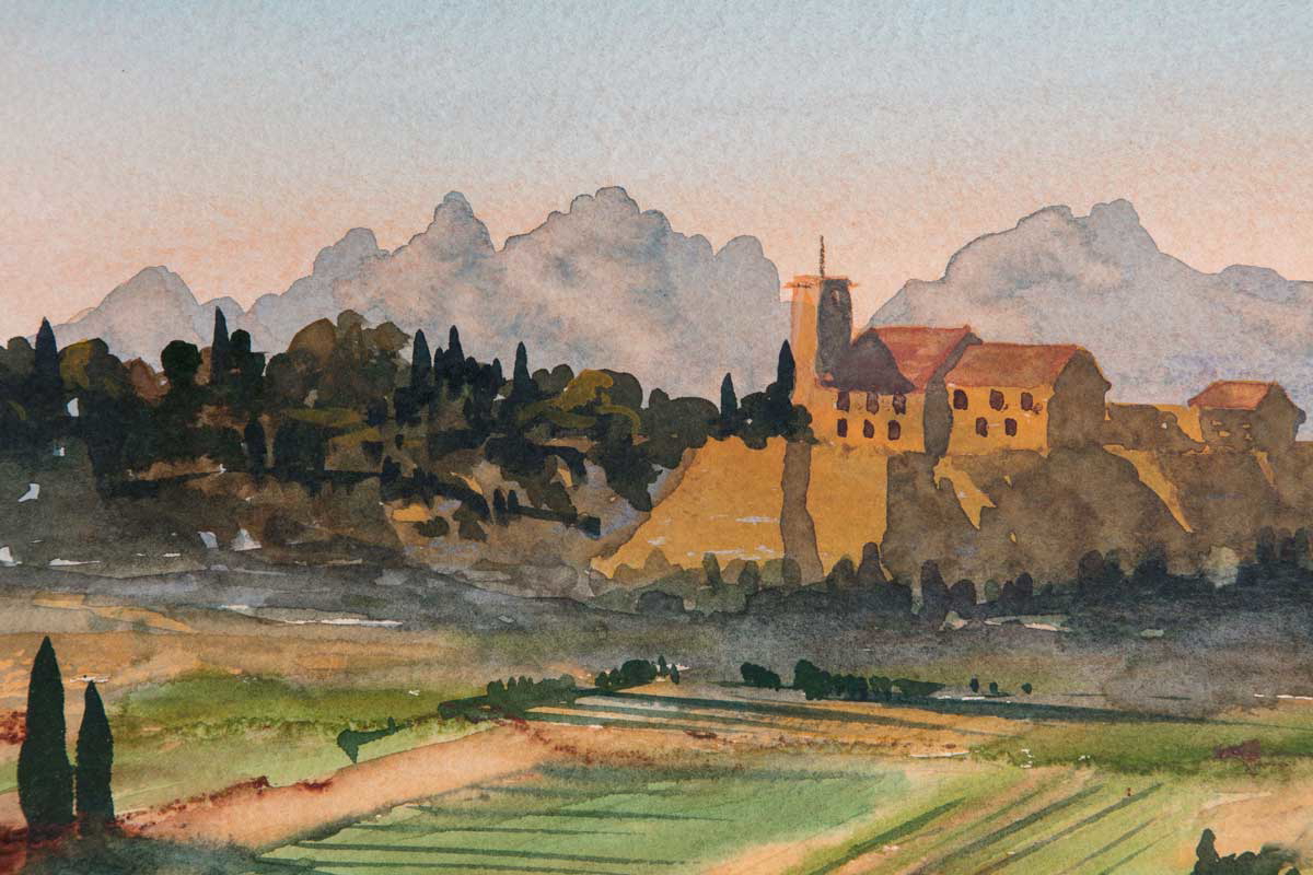 view in south of france