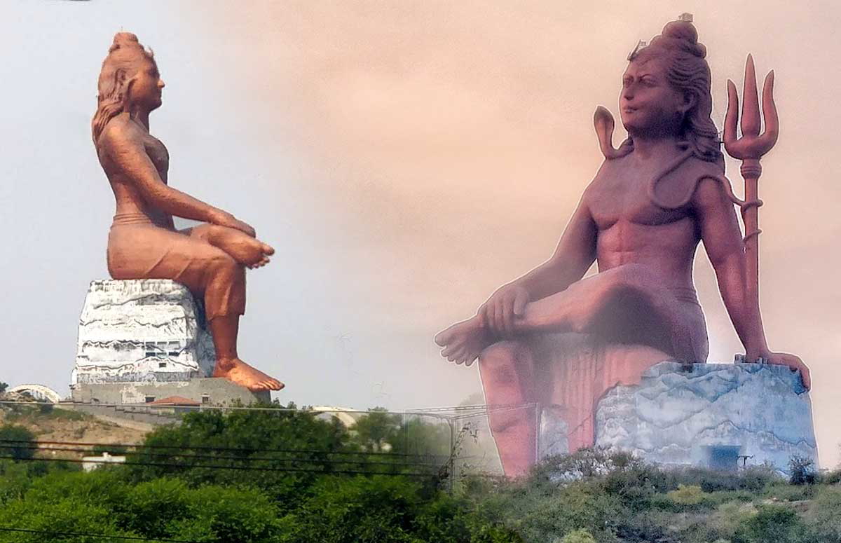 Statue of Belief, Vishwas Swaroopam is a statue of the Hindu God Shiva, India
