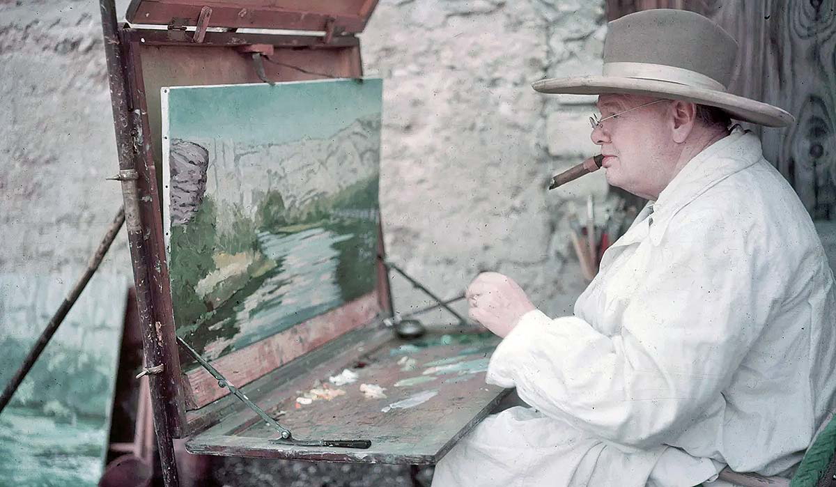 winston churchill art