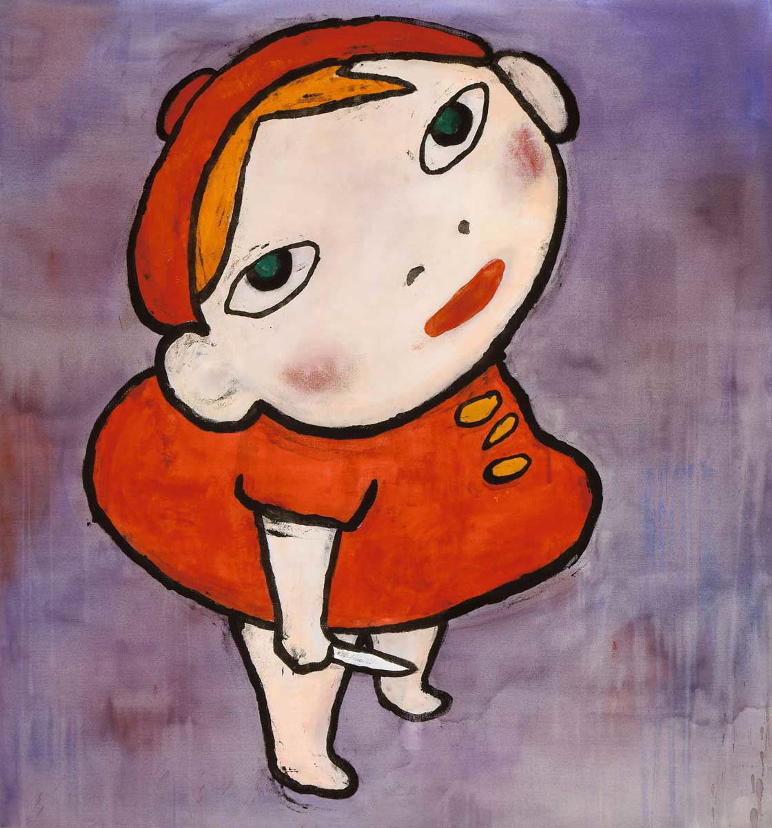 yoshimoto nara the girl with the knife in her hand 1991