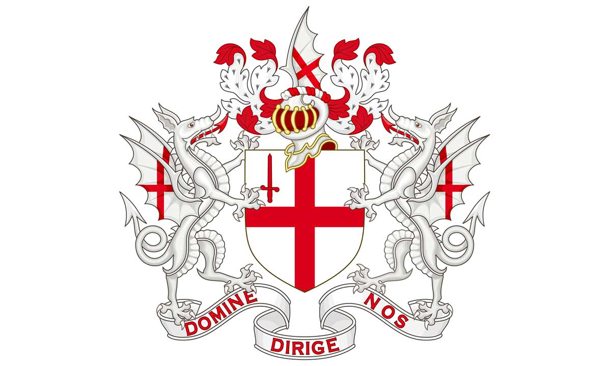 The coat of arms of the Corporation of the City of London